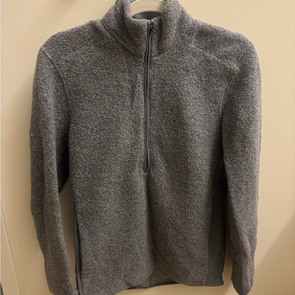 Lululemon Men's Gray Half-Zip Sweater